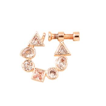 rose gold cz nose pin 2