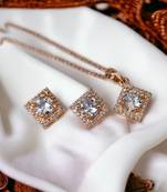 delicate rose gold locket set with diamante