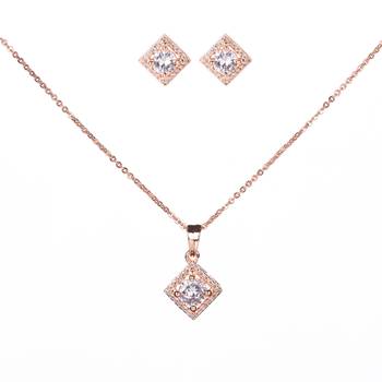delicate rose gold locket set with diamante 3