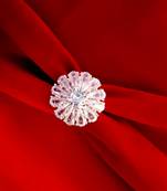 frosty elegance rose gold ring