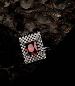 snowflake glow brass ring