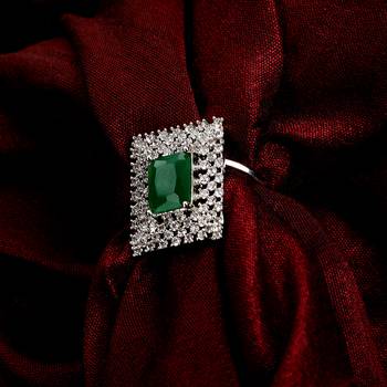 snowflake glow brass ring 1