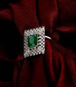 snowflake glow brass ring