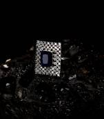 snowflake glow brass ring