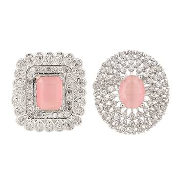 Opal touch pearl whisper brass ring 1