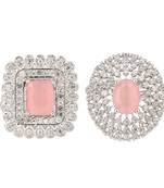 Opal touch pearl whisper brass ring