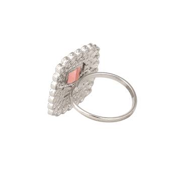 Opal touch pearl whisper brass ring 3