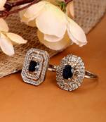 Opal touch rohdium essence brass ring