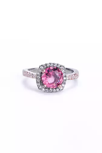 two-tone sparkle ring