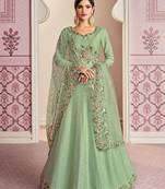 Light Green Wedding Anarkali Salwar Kameez