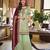 Sea green color embroidered faux georgette fancy palazzo suit