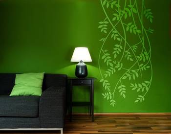 Modern vine wall decal 1