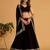 Beautiful Black Zari Embroidered Georgette Lehenga Choli With Dupatta