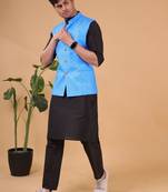 Shiwam ethnic men's cotton silk jacket  - jodhpur collection