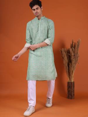 men's kurta and payjama with jacket -thrisurr collection 1