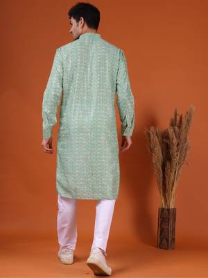 men's kurta and payjama with jacket -thrisurr collection 2