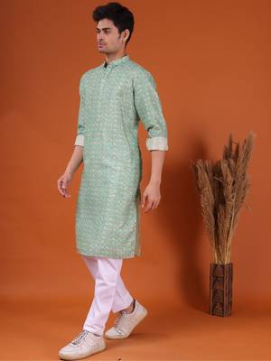 men's kurta and payjama with jacket -thrisurr collection 3