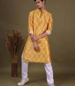 men's kurta and payjama with jacket -thrisurr collection