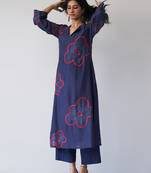 Twilight Blue Bemberg Silk Co-ord Set