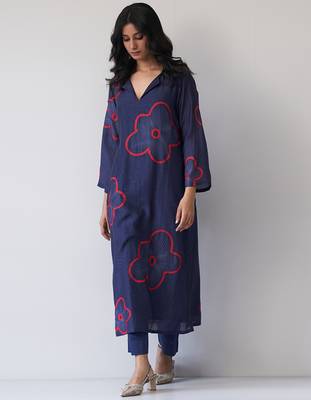 Twilight Blue Bemberg Silk Co-ord Set 2