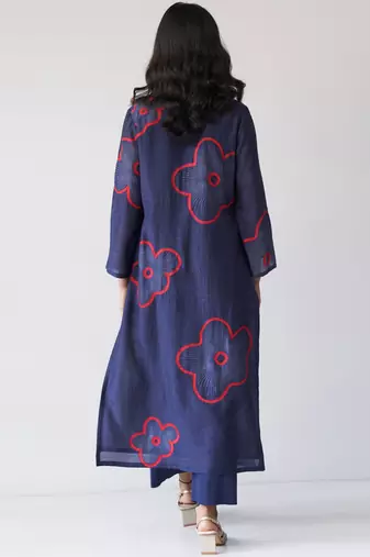 Twilight Blue Bemberg Silk Co-ord Set