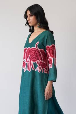 Alpine Green Bemberg Silk Co-ord Set 2