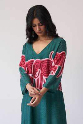 Alpine Green Bemberg Silk Co-ord Set 3
