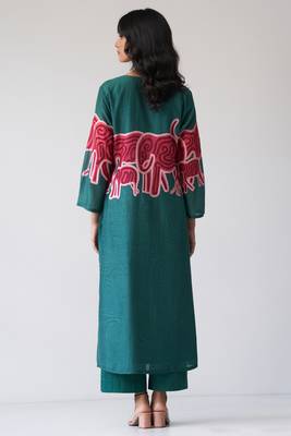 Alpine Green Bemberg Silk Co-ord Set 4