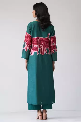 Alpine Green Bemberg Silk Co-ord Set
