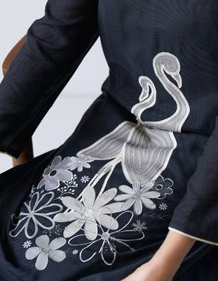 Black Bemberg Silk Co-ord Set 4