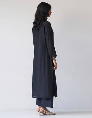 Black Bemberg Silk Co-ord Set 5
