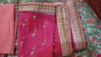 Exquisite Pista Green Sequins Zari And Thread Embroidery Net Semi Stitched Lehenga Choli For Wedding 8