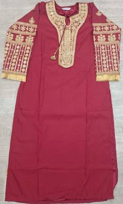 Modestouze Attires Women's Embroidered Silk Kurta And Pant Set With Net Dupatta (MAK7SEQUIN) 6