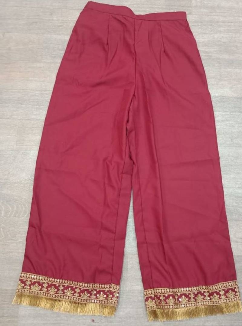 Modestouze Attires Women's Embroidered Silk Kurta And Pant Set With Net Dupatta (MAK7SEQUIN)