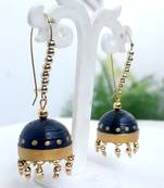 Quilled jhumkas hanging earrings1