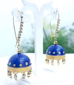 Quilled jhumkas hanging earrings2