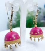 Quilled jhumkas hanging earrings5