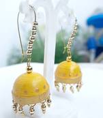 Quilled jhumkas hanging earrings8