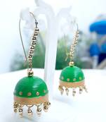 Quilled jhumkas hanging earrings9