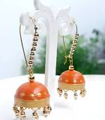 Quilled jhumkas hanging earrings10