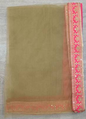 Women's Embroidered Silk Kurta And Pant Set With Net Dupatta (MAK7SEQUIN) 7