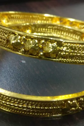 Gold bangles-and-bracelets