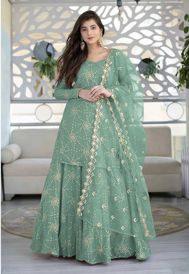 slim fit dress slacks Sea Green Dress with Bow | Harmony Hues main image 0
