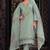 Sea green color maheshwari silk semi stitched embroidered salwar suit