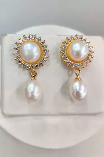 Real Natural Pearl Layered Necklace Set
