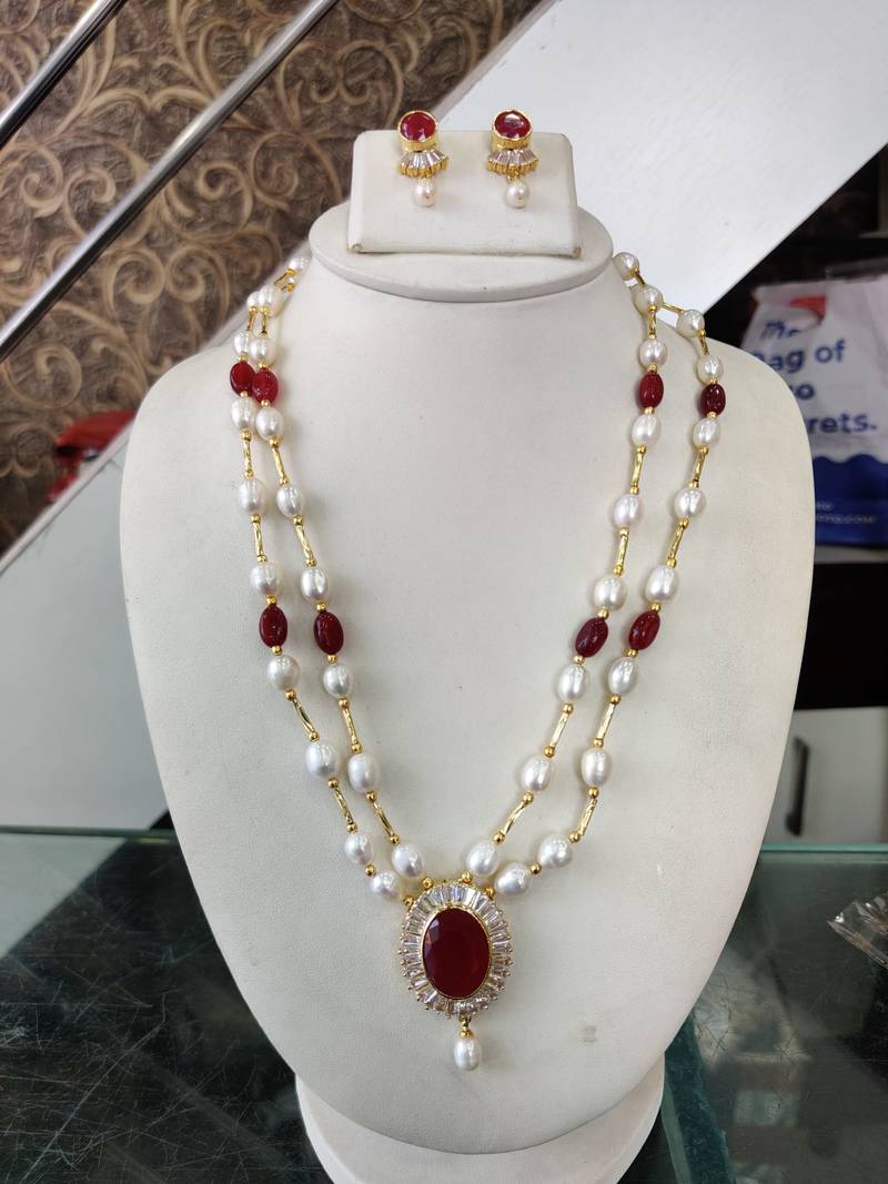 Natural Fresh Water Pearl Set From Hyderabad of Authenticity