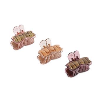 Laida women set of 3 metal claw clip 3