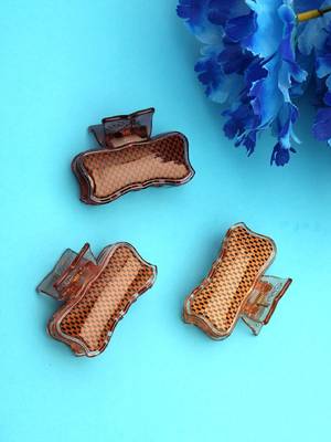 Laida women set of 3 metal claw clip 1
