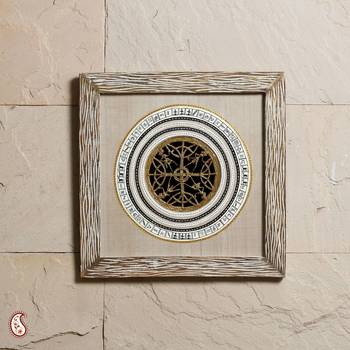 An Appealing Antique Look Wood Frame With Dhokra Work 1