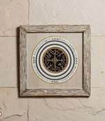 An Appealing Antique Look Wood Frame With Dhokra Work